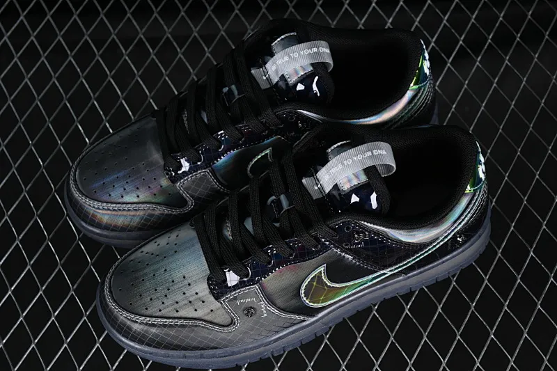 All categories Nk SB Dunk series Nk SB Dunk Low low-top sneakers Nk Dunk Low "Hyperflat" black, gray, and yellow laser gradient SB low-top casual sneakers FV3617-001